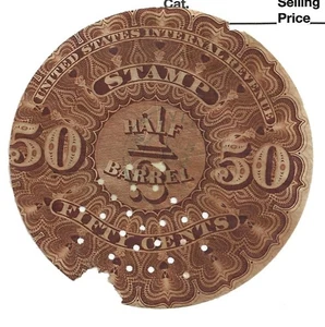 U S Stamps Revenues Beer Stamps Scott REA4 fifty cents cv 10.00 C - Picture 1 of 1