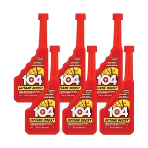 104 Octane Boost Fuel Additive 16 Ounce Case of 6 Improve Power Gas Mileage - Picture 1 of 1