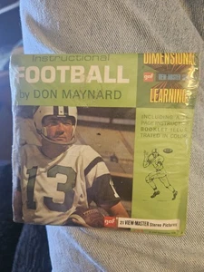SEALED 1970 Inst. Football Don Maynard View Master Packet B951 3 Reel Set Book - Picture 1 of 4