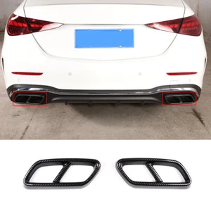 ABS Exhaust Pipe Air Vent Cover Muffler Casing For Benz C Class W206 2022-2023 - Picture 1 of 11