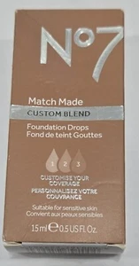 No7 Match Made Foundation Drops, Chestnut, 0.5 oz - Picture 1 of 2