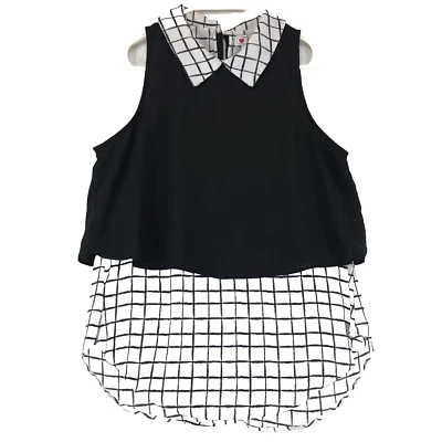 Blusa Top Trixxi Tres Corazones Rosa Mujer Talla M Blanco y Negro En Capas RN 105289 Foto 1 de 4
