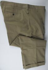 LANNDS END Balsam Bark Plain Front Traditional Fit Pants Mens Tall 48 X 27 NEW