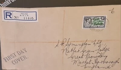 British Solomon Island George V1 FDC 1939. Decent Condition. - Image 1 of 2