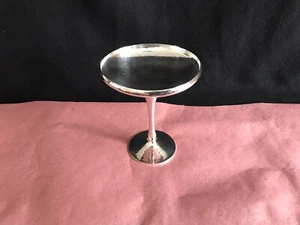 SHREVE & CO  SAN FRANCISCO  STERLING SILVER FINE HAMMERED FOOTED COMPOTE #6279 - Picture 1 of 11