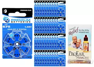 Premium Batteries Size 675 Hearing Aid Batteries (240 Pack) - Picture 1 of 7