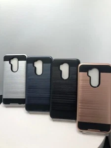 For LG G7 ThinQ G710V Hybrid METALLIC APPEARANCE Case Cover - Picture 1 of 19