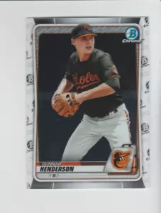 2020 Bowman Chrome #BCP-134 Gunnar Henderson RC Baltimore Orioles - Bild 1 von 2