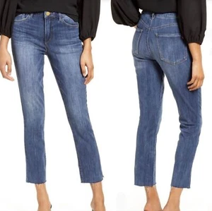 Pantalones de mezclilla ajustados con dobladillo crudo cintura alta Wit & Wisdom Ab'Solution talla 4 se ajusta como 6 - Imagen 1 de 12
