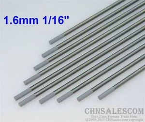 10 pcs WC20 1.6X150mm 1/16X6" Ceriated Tungsten Electrode Grey - Picture 1 of 2