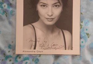 Alexandra Chun Hand Signed Autographed Photo Korean Actress Ballerina Ballet - Picture 1 of 4