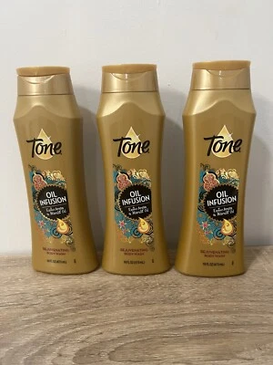 LOTE x 3 TONOS Aceite Infusión Exótico Argán y Marula Aceite Jabón Corporal Rejuvenecedor 16oz Foto 1 de 3