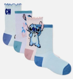 Lilo Stitch Crew Socks Girls Disney 4 pairs - Picture 1 of 2