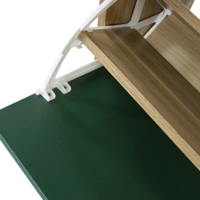 Scarpiera 3 Ante Ripiani Doppia Profondità con Maniglia Verde Quercia 63x24x115c - Immagine 1 di 4