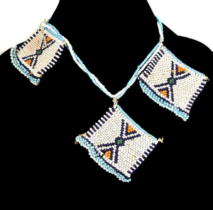 Xhosa Perlen Liebesbrief Halskette Amapasi Südafrika - Bild 1 von 3