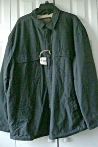 Mens Outdoor Life Jacket Size XXL Pirate Black Canvas New - Picture 1 of 4
