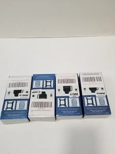 Paquete de 4 protectores de pantalla de película de hidrogel de 2 piezas cada uno para Apple Watch Series 8/7 41 mm  - Imagen 1 de 4