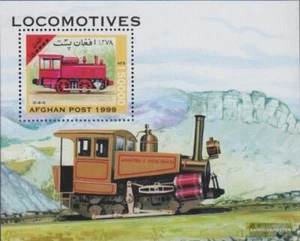 Afganistán Bloque 108 (completa edición) nuevo con goma original 1999 locomotora - Imagen 1 de 1