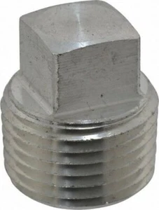 1/4 316 Stainless Steel Square Head Pipe Plug 170 Pieces - Picture 1 of 2