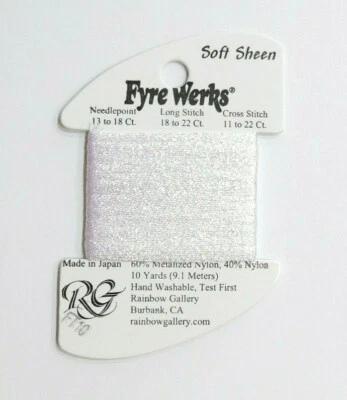 Rainbow Gallery Fyre Werks Soft Sheen Metallic Fiber Thread Needlepoint  - Image 1 of 4