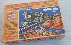 Vintage SEARS ROCKY MOUNTAIN EXPRESS Toy Train Set: Loco,Cars,Track,Trans...NOS! - Picture 1 of 18