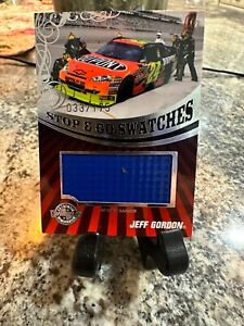2009 Wheels Main Event Stop and Go Swatches Pit Banner #SGBJG Jeff Gordon 33/175