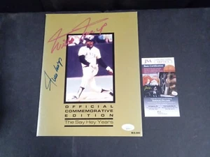 Willie Mays Hand Signed 1983 Commemorative Magazine JSA - # - Picture 1 of 4