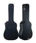 Lvybest Holz Gitarrenbox Gitarren-Hardcase schwarz PVC Leder Material Samt mit F