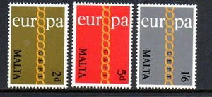 MALTA MNH 1971 SG449-451 EUROPA SET OF 3 - Picture 1 of 1
