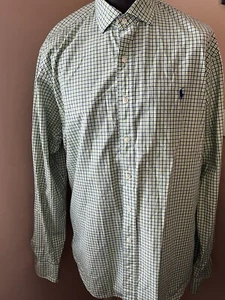 Polo Ralph Lauren Green Check Shirt XXL 2XL 50” - Picture 1 of 6