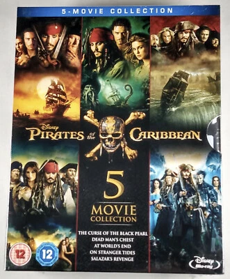 PIRATES OF THE CARIBBEAN 5-MOVIE COLLECTION New BLU-RAY Set 1-5 Disney Complete Foto 1 de 4