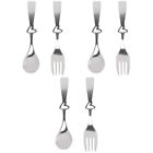 Set of 3 Wedding Gift Mini Spoons Fork and Forks Heart-shaped