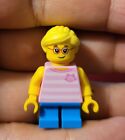 Lego Cty0663 Girl, Bright Pink Striped Top City Minifigure C16-4