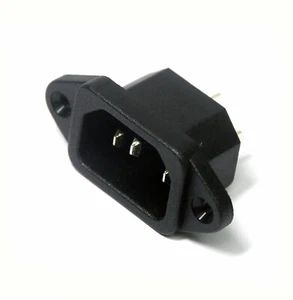 5pc IEC AC Inlet Jack Socket JR-101 3P 10A250V Screw UL VDE JEC Taiwan * JR101 - Picture 1 of 7