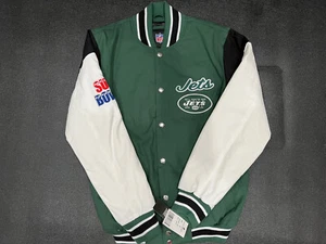 New York Jets NWT Super Bowl Champions G-III Button Jacket Size Small - Picture 1 of 4