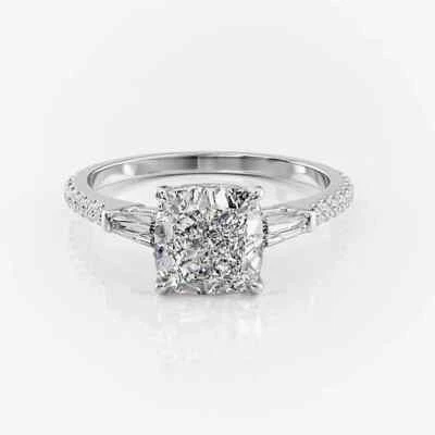 950 Platinum Cushion Cut Lab Grown Diamond Engagement Ring IGI 1.20 Ct - Image 1 of 4