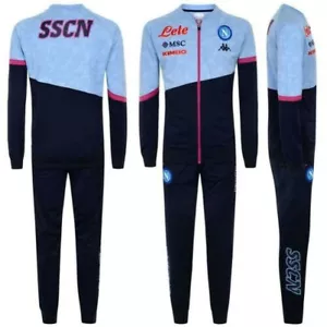 KAPPA Abeco 3 Ssc Naples Football Suit Boys Suit Set 311226WCNA Junior - Picture 1 of 9