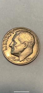 Moneda de diez centavos 1976 sin marca de ceca error, golpeada en la llanta llena JS - Imagen 1 de 2