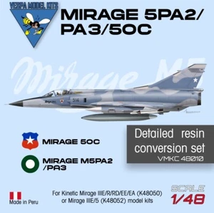 1/48 Mirage 50C/5PA2/PA3 Chile/Pakistan Vespa Model Kits Resin Conversion Set - Bild 1 von 3