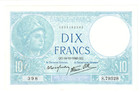 10 Francs (14/11/1940) MINERVE modifi F.07/20 - SPL++