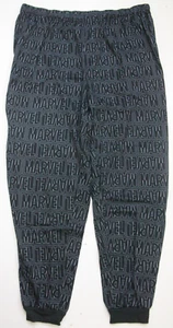2XL Marvel Black Men's Drawstring Pajama Pants Lounge Sleepwear Polyester 1-712 - Picture 1 of 5
