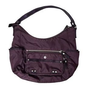 Vintage George Gina & Lucy Y2K Bag Purse Purple Cargo GGL Shoulder Bag Retro 90s - Picture 1 of 14