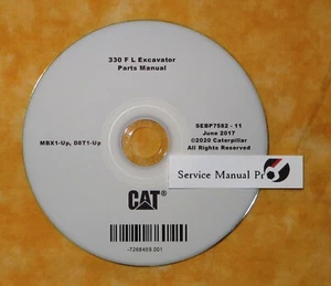 SEBP7582 Caterpillar 330F L Excavator Parts Manual Book CD MBX D8T - Picture 1 of 1