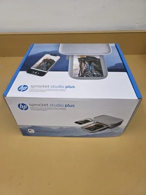 New HP Sprocket Studio Plus Wireless Photo Printer Personalize& Print 4x6" Photo - Image 1 of 4