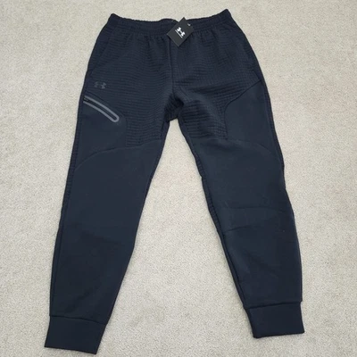 Under Armour Men Large UA Unstoppable Fleece Grid Jogger Black 1386544 001 - Image 1 of 4