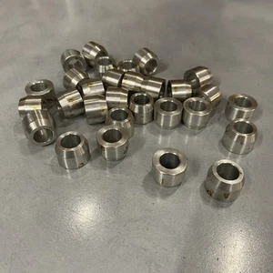 Micro Sprint Tapered Rod End Aluminum Spacers- 7/16" ID x .55" Tall- Lot of 29 - Picture 1 of 2