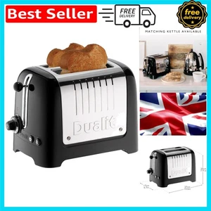 Lite Toaster in Glossy Black - Perfect Toast Technology & Crumb Tray - Picture 1 of 12