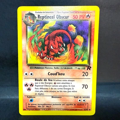 2000 POKEMON FRENCH TEAM ROCKET REPTINCEL OBSCUR 32/82 MP (UNCOMMON) - Image 1 of 2