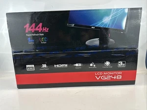 ASUS VG248 22 inches LED FHD G-SYNC Monitor Black TN Panel Type W/ Original Box - Picture 1 of 7
