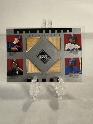 2002 Upper Deck Diamond Connection Thomas, Thome, Gonzalez, Delgado BA-THTD (Z) - Image 1 of 2